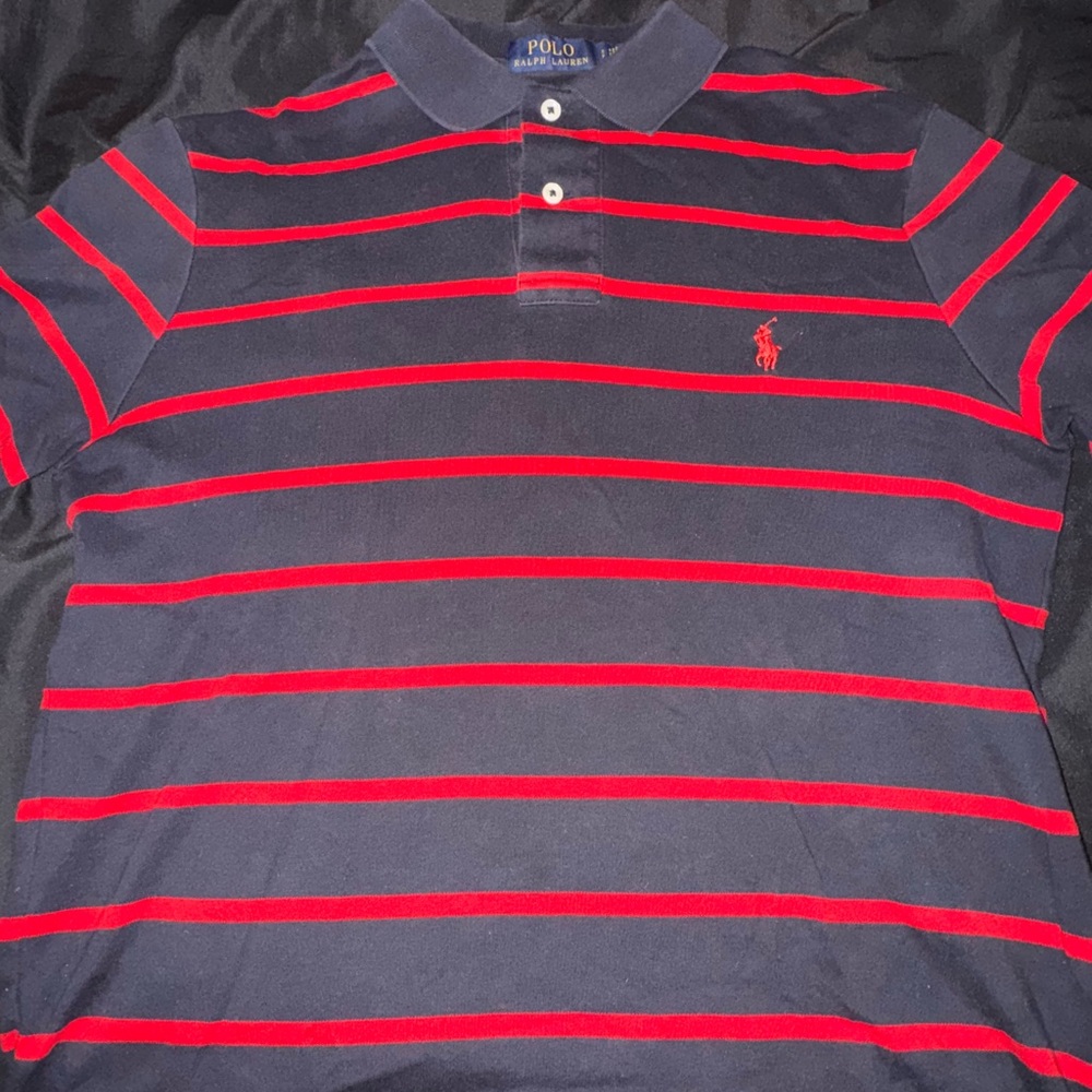 Ralph Lauren Black and Red Polo Shirt